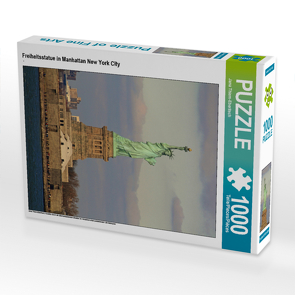 CALVENDO Puzzle Freiheitsstatue in Manhattan New York City 1000 Teile Lege-Größe 48 x 64 cm Foto-Puzzle Bild von Jana Thiem-Eberitsch