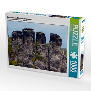 CALVENDO Puzzle Gansfelsen im Elbsandsteingebirge 1000 Teile Lege-Größe 64 x 48 cm Foto-Puzzle Bild von Veronika Rix