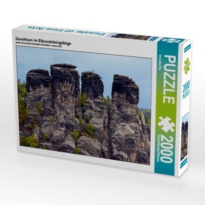 CALVENDO Puzzle Gansfelsen im Elbsandsteingebirge 2000 Teile Lege-Größe 90 x 67 cm Foto-Puzzle Bild von Veronika Rix