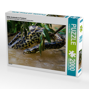 CALVENDO Puzzle Gelbe Anakonda im Pantanal 2000 Teile Lege-Größe 90 x 67 cm Foto-Puzzle Bild von Juergen Woehlke