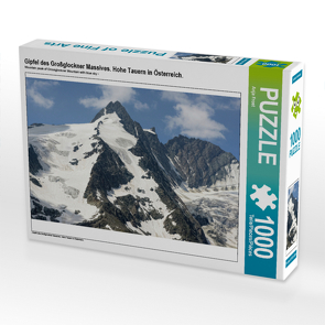 CALVENDO Puzzle Gipfel des Großglockner Massives. Hohe Tauern in Österreich. 1000 Teile Lege-Größe 64 x 48 cm Foto-Puzzle Bild von Anja Frost