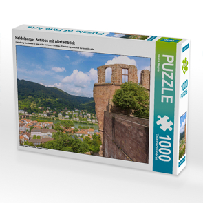 CALVENDO Puzzle Heidelberger Schloss mit Altstadtblick 1000 Teile Lege-Größe 64 x 48 cm Foto-Puzzle Bild von Hanna Wagner