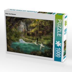 CALVENDO Puzzle Hinter den Bäumen 1000 Teile Lege-Größe 64 x 48 cm Foto-Puzzle Bild von Simone Wunderlich