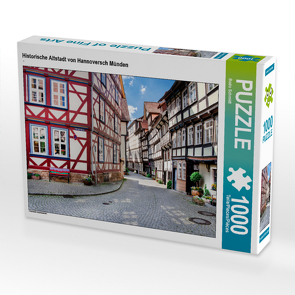 CALVENDO Puzzle Historische Altstadt von Hannoversch Münden 1000 Teile Lege-Größe 64 x 48 cm Foto-Puzzle Bild von Bodo Schmidt