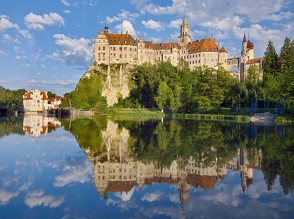 CALVENDO Puzzle Hohenzollern-Schloss Sigmaringen über der Donau 2000 Teile Lege-Größe 900 x 670 cm Foto-Puzzle Bild von Andreas Beck
