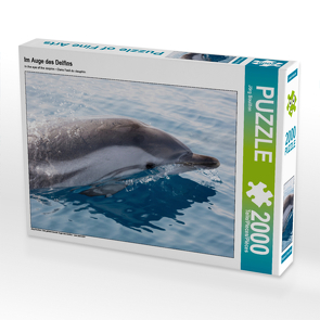 CALVENDO Puzzle Im Auge des Delfins 2000 Teile Lege-Größe 90 x 67 cm Foto-Puzzle Bild von Jörg Bouillon