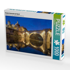 CALVENDO Puzzle Kloster Amarante bei Nacht 1000 Teile Lege-Größe 640 x 480 cm Foto-Puzzle Bild von None insideportugal