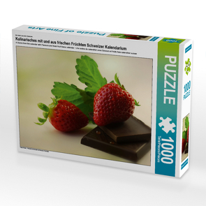 CALVENDO Puzzle Kulinarisches mit und aus frischen Früchten Schweizer Kalendarium 1000 Teile Lege-Größe 64 x 48 cm Foto-Puzzle Bild von N N von N.,  N.