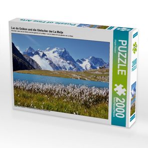 CALVENDO Puzzle Lac du Goléon und die Gletscher der La Meije 2000 Teile Lege-Größe 90 x 67 cm Foto-Puzzle Bild von Jürgen Feuerer