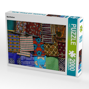 CALVENDO Puzzle Marktfarben 2000 Teile Lege-Größe 90 x 67 cm Foto-Puzzle Bild von Flori0