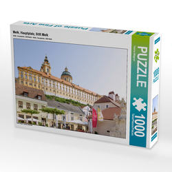 CALVENDO Puzzle Melk, Hauptplatz, Stift Melk 1000 Teile Lege-Größe 64 x 48 cm Foto-Puzzle Bild von Hanna Wagner