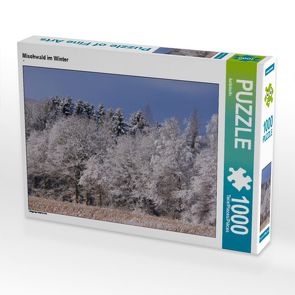 CALVENDO Puzzle Mischwald im Winter 1000 Teile Lege-Größe 64 x 48 cm Foto-Puzzle Bild von kattobello