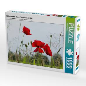 CALVENDO Puzzle Mohnblumen – Pure Faszination in Rot 1000 Teile Lege-Größe 64 x 48 cm Foto-Puzzle Bild von Andrea Potratz