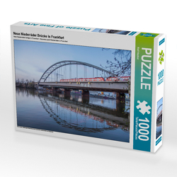 CALVENDO Puzzle Neue Niederräder Brücke in Frankfurt 1000 Teile Lege-Größe 64 x 48 cm Foto-Puzzle Bild von Rolf Hecker