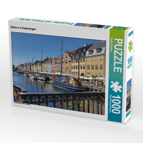 CALVENDO Puzzle Nyhavn in Kopenhagen 1000 Teile Lege-Größe 64 x 48 cm Foto-Puzzle Bild von Marion Peußner