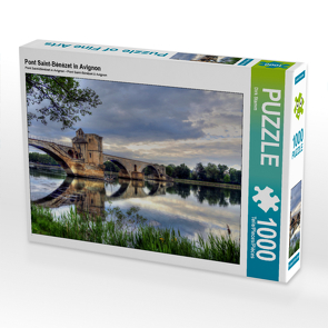 CALVENDO Puzzle Pont Saint-Bénézet in Avignon 1000 Teile Lege-Größe 64 x 48 cm Foto-Puzzle Bild von Dirk Stamm