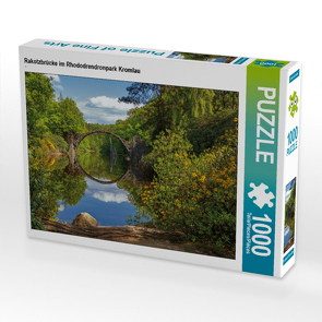 CALVENDO Puzzle Rakotzbrücke im Rhododrendronpark Kromlau 1000 Teile Lege-Größe 64 x 48 cm Foto-Puzzle Bild von N N