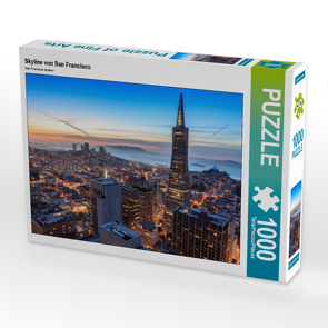 CALVENDO Puzzle Skyline von San Francisco 1000 Teile Lege-Größe 64 x 48 cm Foto-Puzzle Bild von N N