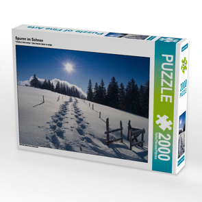 CALVENDO Puzzle Spuren im Schnee 2000 Teile Lege-Größe 90 x 67 cm Foto-Puzzle Bild von N N