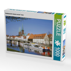 CALVENDO Puzzle Stadtansicht Lübeck an der Trave 1000 Teile Lege-Größe 64 x 48 cm Foto-Puzzle Bild von Lothar Reupert