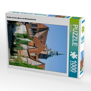 CALVENDO Puzzle Straße auf dem Meere mit Michaeliskirche 1000 Teile Lege-Größe 48 x 64 cm Foto-Puzzle Bild von Lothar Reupert