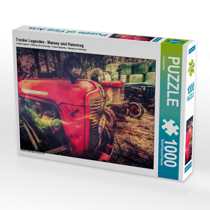CALVENDO Puzzle Trecker Legenden – Massey und Hanomag 1000 Teile Lege-Größe 64 x 48 cm Foto-Puzzle Bild von Lichtwerfer