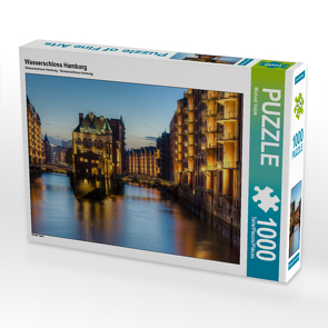 CALVENDO Puzzle Wasserschloss Hamburg 1000 Teile Lege-Größe 64 x 48 cm Foto-Puzzle Bild von Michael Valjak