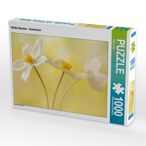 CALVENDO Puzzle Weiße Blumen – Anemonen 1000 Teile Lege-Größe 64 x 48 cm Foto-Puzzle Bild von Ulrike Adam