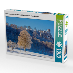 CALVENDO Puzzle Winterlandschaft im Wiesenttal am Fuße der Burg Neideck 1000 Teile Lege-Größe 64 x 48 cm Foto-Puzzle Bild von Harry Müller