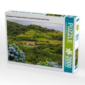 CALVENDO Puzzle Wohnhaus in Fazenda de Santa Cruz auf der Azoren-Insel Flores 2000 Teile Lege-Größe 90 x 67 cm Foto-Puzzle Bild von Jana Thiem-Eberitsch