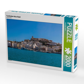 CALVENDO Puzzle Yachthafen Ibiza Stadt 2000 Teile Lege-Größe 90 x 67 cm Foto-Puzzle Bild von Alexander Wolff