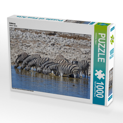 CALVENDO Puzzle Zebras 1000 Teile Lege-Größe 64 x 48 cm Foto-Puzzle Bild von Christian Alpert