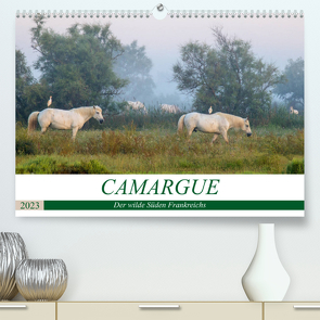 Camargue – Der wilde Süden Frankreichs (Premium, hochwertiger DIN A2 Wandkalender 2023, Kunstdruck in Hochglanz) von Schikore,  Martina