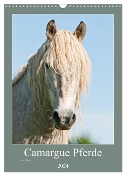 Camargue Pferde – weiße Mähnen (Wandkalender 2024 DIN A3 hoch), CALVENDO Monatskalender von Bölts,  Meike