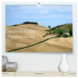 Camino di Assisi – Franziskusweg (hochwertiger Premium Wandkalender 2024 DIN A2 quer), Kunstdruck in Hochglanz von Luef,  Alexandra