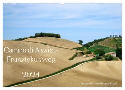 Camino di Assisi – Franziskusweg (Wandkalender 2024 DIN A2 quer), CALVENDO Monatskalender von Luef,  Alexandra