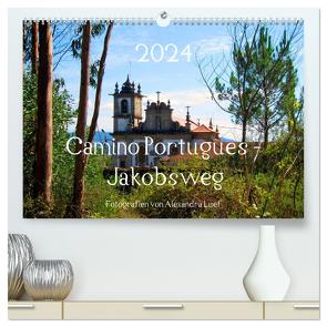 Camino Portugues – Jakobsweg (hochwertiger Premium Wandkalender 2024 DIN A2 quer), Kunstdruck in Hochglanz von Luef,  Alexandra