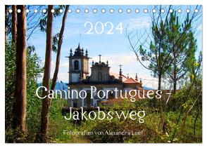 Camino Portugues – Jakobsweg (Tischkalender 2024 DIN A5 quer), CALVENDO Monatskalender von Luef,  Alexandra