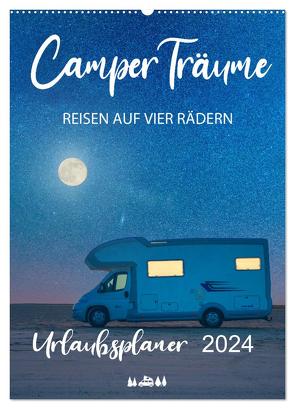 Camper Träume Urlaub auf vier Rädern (Wandkalender 2024 DIN A2 hoch), CALVENDO Monatskalender von Weigt,  Mario