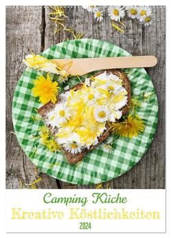 Camping Küche – Kreative Köstlichkeiten (Wandkalender 2024 DIN A2 hoch), CALVENDO Monatskalender von Wojciech,  Gaby