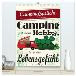 CampingSprüche (hochwertiger Premium Wandkalender 2024 DIN A2 hoch), Kunstdruck in Hochglanz von Löwer,  Sabine