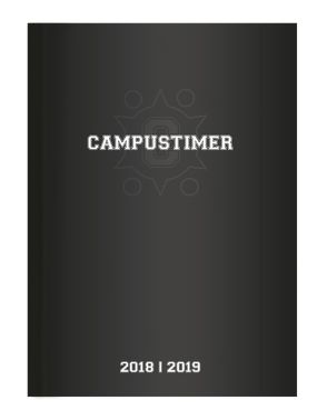 Campustimer A6 Woche Black 2018/2019 von ALPHA EDITION