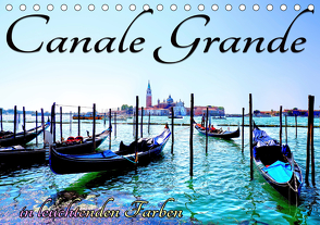 Canale Grande in leuchtenden Farben (Tischkalender 2020 DIN A5 quer) von Frank,  Rolf