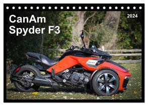 CanAm Spyder F3 (Tischkalender 2024 DIN A5 quer), CALVENDO Monatskalender von Wolff,  Juergen