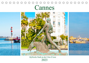 Cannes – idyllische Stadt an der Côte d’Azur (Tischkalender 2023 DIN A5 quer) von Schwarze,  Nina