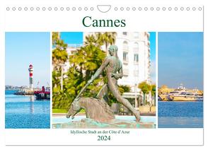 Cannes – idyllische Stadt an der Côte d’Azur (Wandkalender 2024 DIN A4 quer), CALVENDO Monatskalender von Schwarze,  Nina