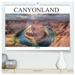CANYONLAND, USA (hochwertiger Premium Wandkalender 2024 DIN A2 quer), Kunstdruck in Hochglanz von Heeb,  Christian