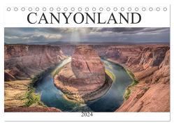 CANYONLAND, USA (Tischkalender 2024 DIN A5 quer), CALVENDO Monatskalender von Heeb,  Christian