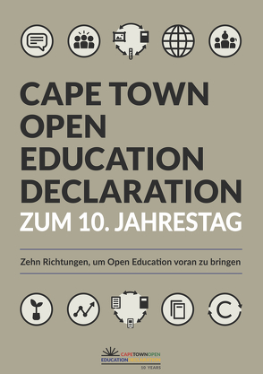 Cape Town Open Education Declaration zum 10. Jahrestag von Muuß-Merholz,  Jöran