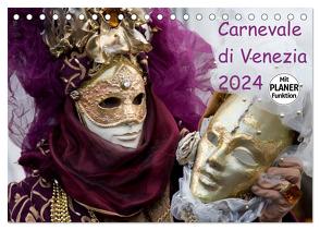 Carnevale di Venezia 2024 (Tischkalender 2024 DIN A5 quer), CALVENDO Monatskalender von Scholze,  Verena